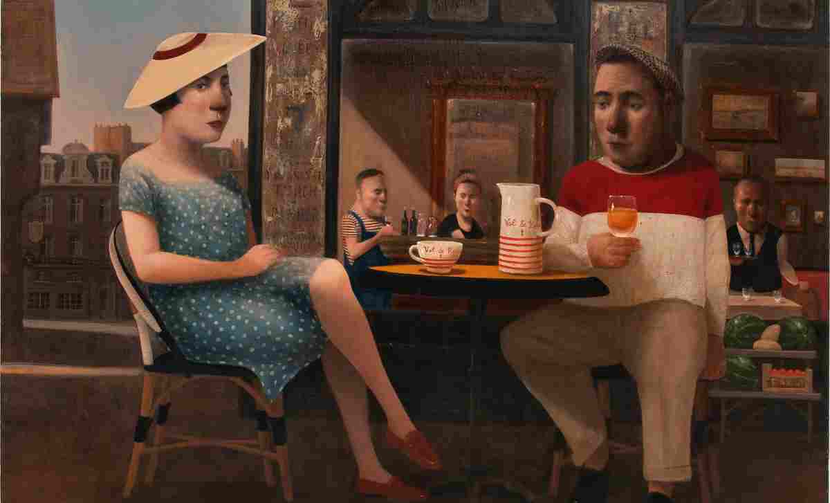 筧本生展 ～白い帽子の女とギャルソン～｜日動画廊 展覧会情報