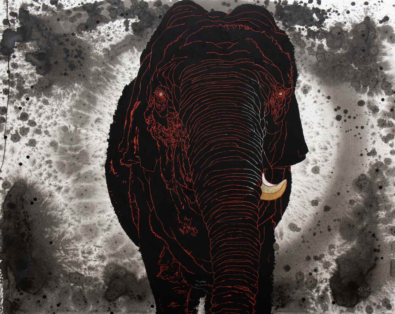 鵜飼義丈展 点と線と円。｜日動画廊 展覧会情報